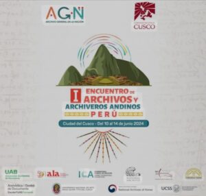 Gema Alava at the International Summit of Archives in the Andes